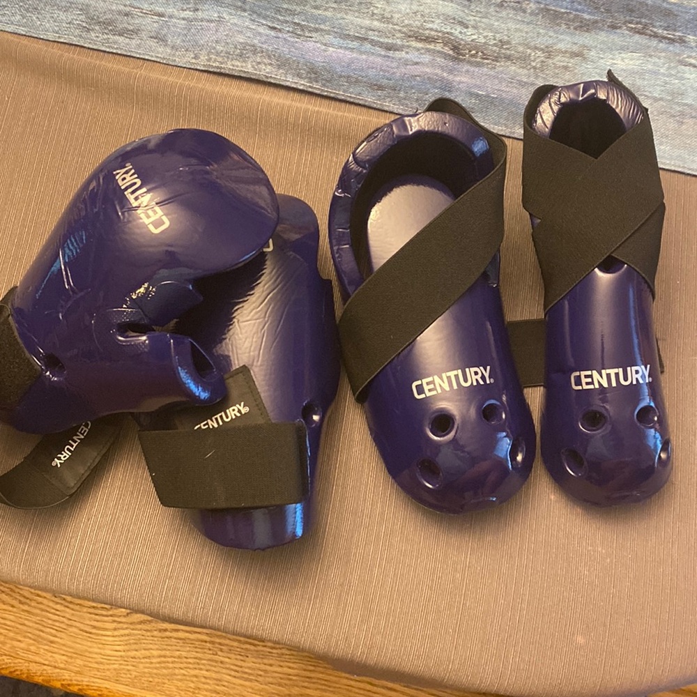 Dark blue sparring gear